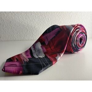 Jerry Garcia Tie Necktie Birdland Collection 62 100% Silk Multicolor Abstract